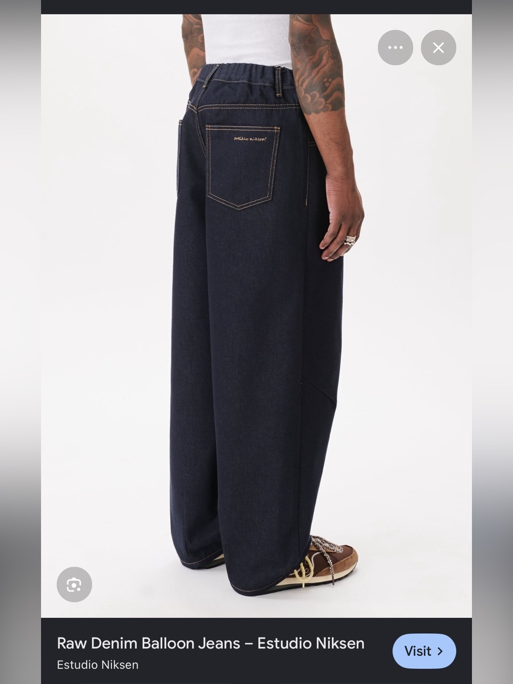 Estudio Niksen - Raw Denim Balloon Jeans - size 2 - Picture 1 of 8
